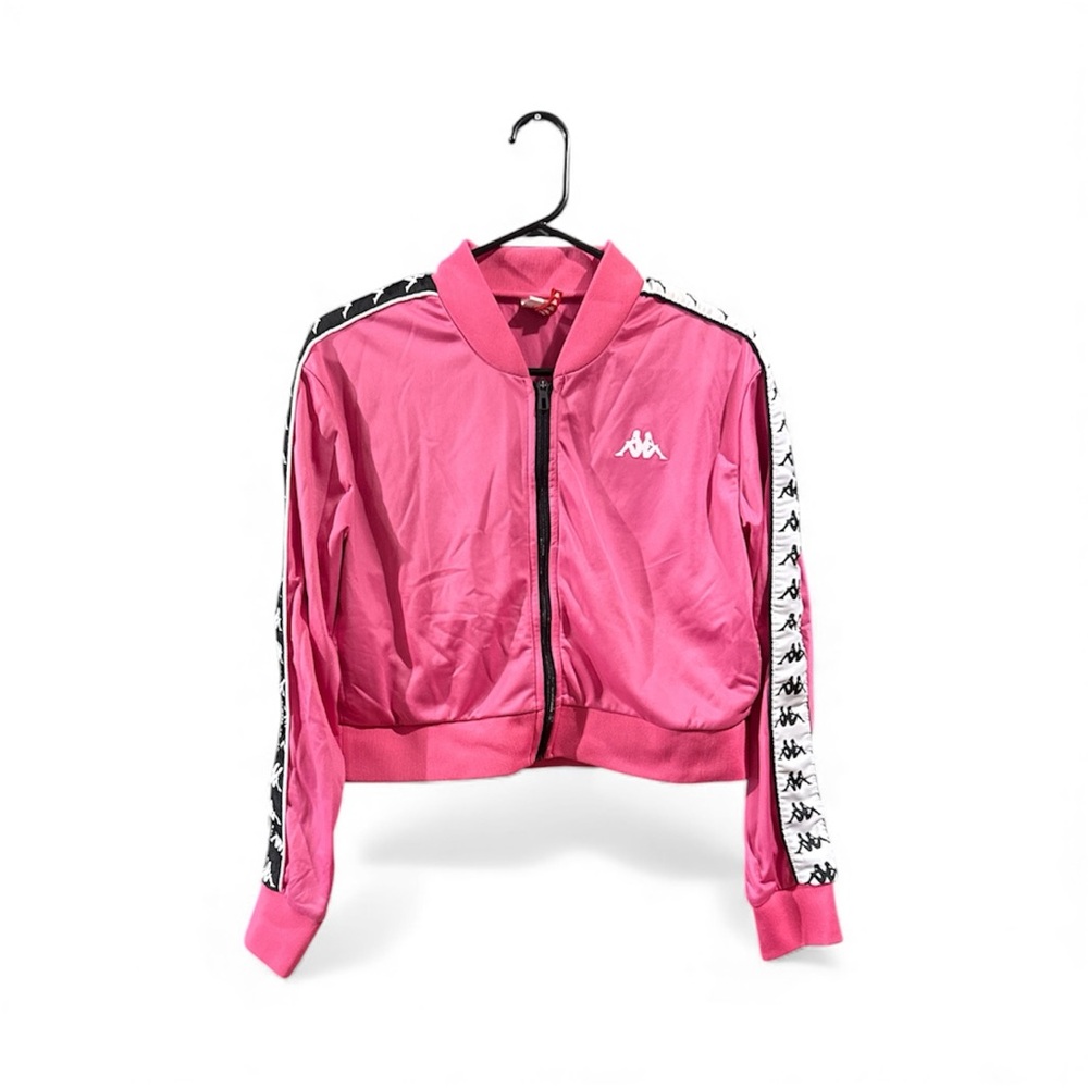 Kappa 222 BANDA WANNISTON SLIM JACKET FUSCHIA BLACK WHITE